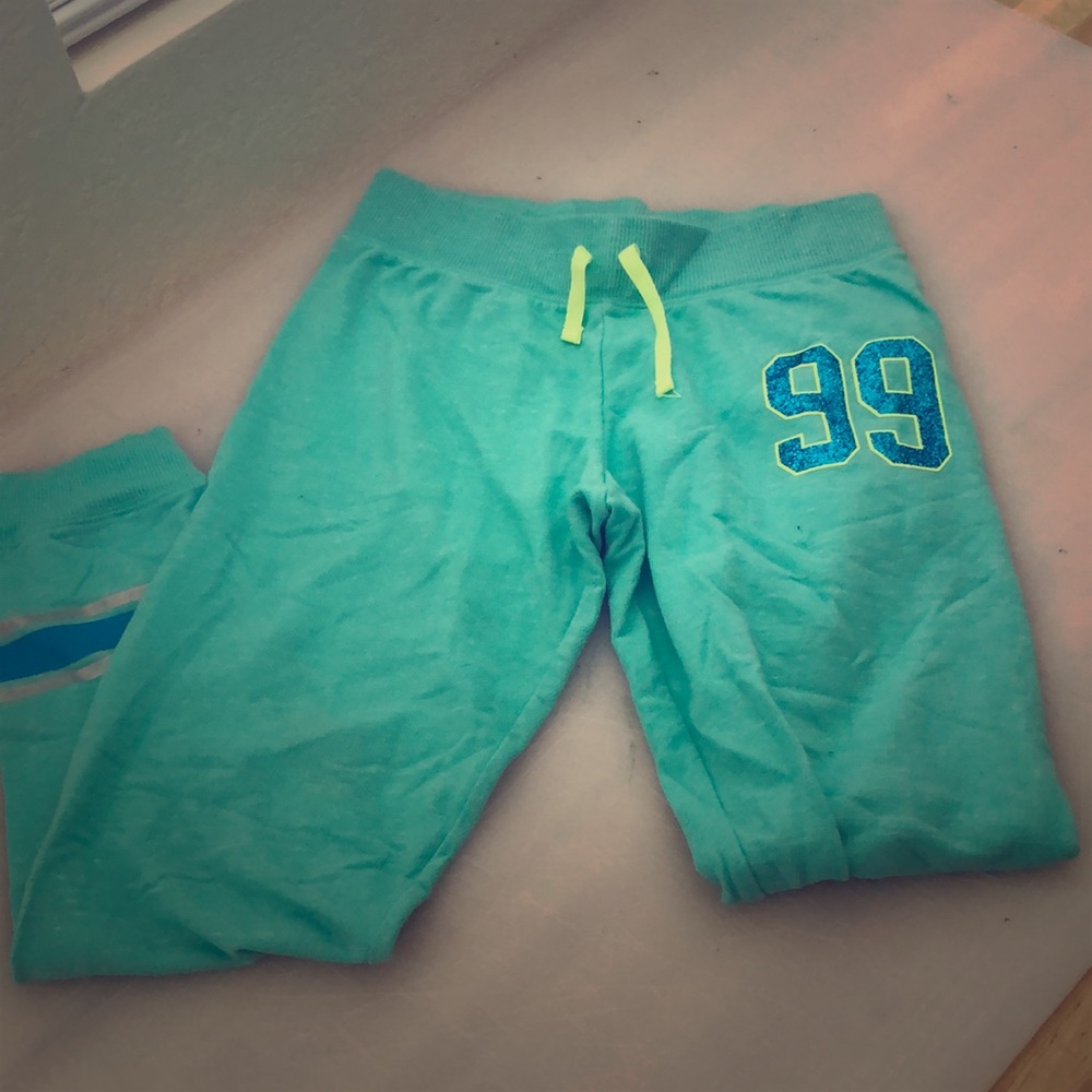 Blue sweatpants